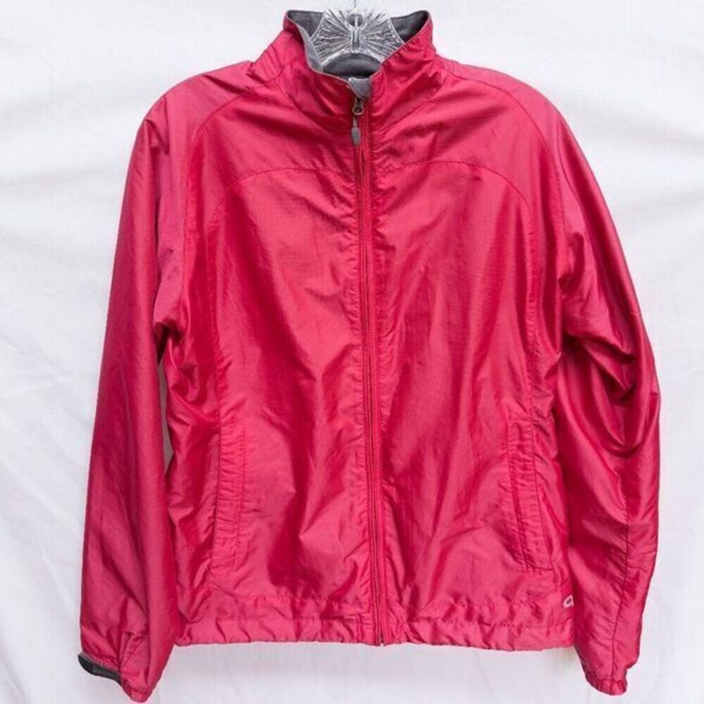 Outdoor Research Lined Full Zip Windbreaker Jacket Womens Medium Pink Nylon